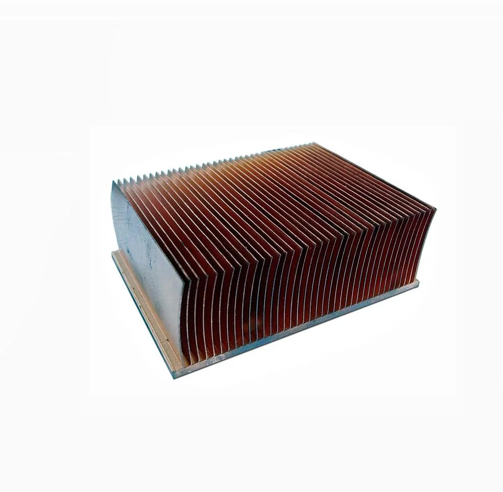 High Quality Industrial Large Aluminum Copper Machining High Power Industry Products Heat Sink with Smooth Contact Flat Surface