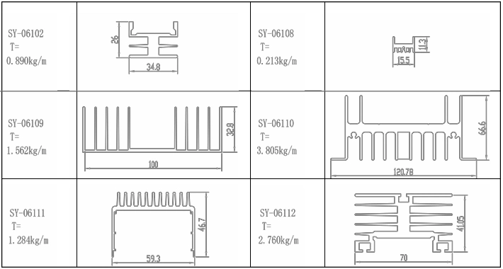 Aluminum Al6061 Amplifier Heat Sink for Power Electronics