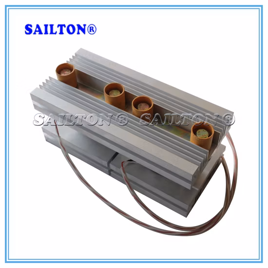 Dissipador de calor de alumínio resfriado a água com ar denso para eletrônicos de potência